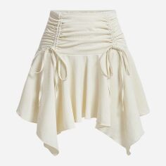 Акція на Спідниця літня жіноча SHEIN GD-00212992 S Кремова від Rozetka