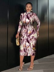 Акція на Сукня осіння жіноча SHEIN GD-00215746 1XL Комбінована від Rozetka