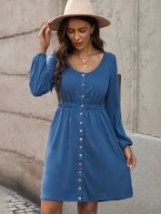 Акція на Плаття жіноче SHEIN GD-00224673 L Синє від Rozetka