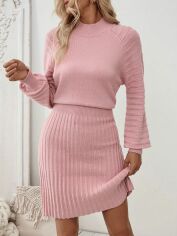 Акція на Сукня осіння жіноча SHEIN GD-00218940 M Рожева від Rozetka
