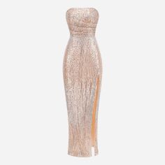 Акція на Сукня жіноча SHEIN GD-00224777 XS Кремова від Rozetka