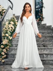 Акція на Сукня осіння жіноча SHEIN GD-00215919 L Біла від Rozetka