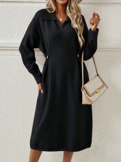 Акція на Сукня осіння жіноча SHEIN GD-00200066 S Чорна від Rozetka