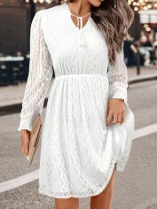 Акція на Плаття коротке літнє жіноче SHEIN GD-00210381 S Біле від Rozetka