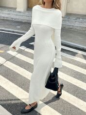 Акція на Сукня жіноча SHEIN GD-00193718 M Кремова від Rozetka
