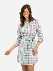 Акція на Плаття-сорочка коротке літнє жіноче U.S. Polo Assn 215572-GA00A(FUCHSIA FEDORA) S Фуксія від Rozetka