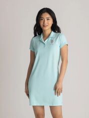 Акція на Сукня футболка коротка літня жіноча U.S. Polo Assn 216678-ZH00A(AQUA LIGHT) S Аква від Rozetka