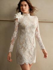 Акція на Сукня осіння жіноча SHEIN GD-00198933 XS Біла від Rozetka