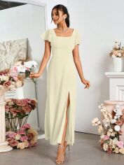 Акція на Сукня жіноча SHEIN GD-00200353 XL Кремова від Rozetka
