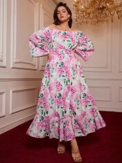 Акція на Сукня осіння жіноча SHEIN GD-00215154 0XL Комбінована від Rozetka