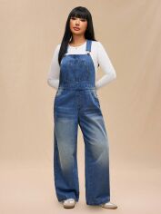 Акція на Напівкомбінезон джинсовий жіночий SHEIN GD-00192891 2XL Синій від Rozetka