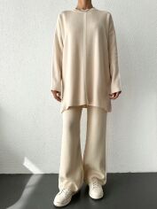 Акція на Костюм жіночий SHEIN GD-00193690 One Size Кремовий від Rozetka