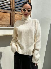 Акція на Светр жіночий SHEIN GD-00212590 L Бежевий від Rozetka
