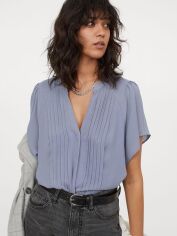 Акція на Блузка жіноча H&M XAZ387333OAOO S Бузкова від Rozetka