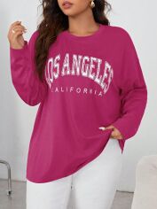 Акція на Лонгслів жіночий SHEIN GD-00216338 3XL Фуксія від Rozetka