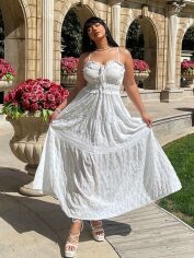 Акція на Сарафан жіночий SHEIN GD-00197191 2XL Білий від Rozetka