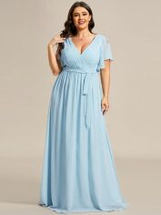 Акция на Сукня жіноча SHEIN GD-00199522 2XL Блакитна от Rozetka