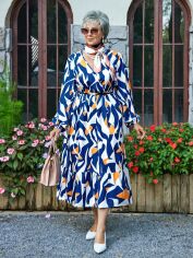 Акция на Сукня осіння жіноча SHEIN GD-00224800 5XL Комбінована от Rozetka