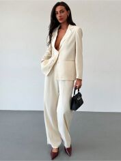 Акция на Костюм жіночий SHEIN GD-00196907 L Кремовий от Rozetka