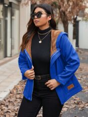 Акція на Куртка жіноча демісезонна SHEIN GD-00198898 0XL Синя від Rozetka