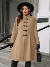 Акція на Куртка демісезонна жіноча SHEIN GD-00198588 2XL Коричнева від Rozetka