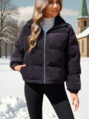 Акція на Пальто жіноче SHEIN GD-00198669 L Чорне від Rozetka