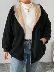 Акція на Куртка демісезонна жіноча SHEIN GD-00198551 28-30 Чорна від Rozetka