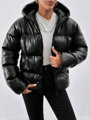 Акція на Куртка демісезонна жіноча SHEIN GD-00197640 L-Petite Чорна від Rozetka