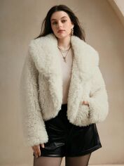 Акция на Куртка демісезонна жіноча SHEIN GD-00198635 4XL Бежева от Rozetka