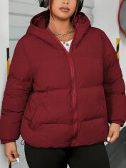 Акція на Пальто жіноче SHEIN GD-00199704 28-30 Бордове від Rozetka