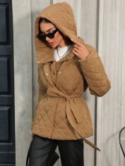 Акція на Пальто жіноче SHEIN GD-00200672 S Коричневе від Rozetka