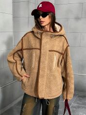 Акція на Куртка демісезонна жіноча SHEIN GD-00200403 M Коричнева від Rozetka