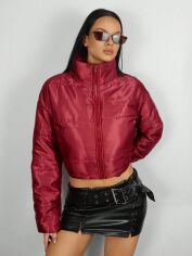 Акція на Куртка демісезонна жіноча SHEIN GD-00200331 M Бордова від Rozetka
