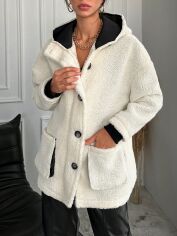 Акція на Куртка жіноча демісезонна SHEIN GD-00198325 XL Біла від Rozetka