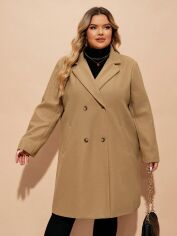 Акция на Пальто жіноче SHEIN GD-00200823 28-30 Хакі от Rozetka