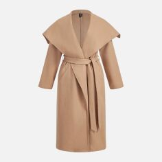 Акція на Пальто жіноче SHEIN GD-00196999 3XL Бежеве від Rozetka