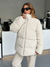 Акція на Куртка зимова жіноча SHEIN GD-00199803 M Бежева від Rozetka