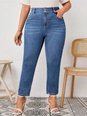 Акція на Джинси жіночі SHEIN GD-00210760 4XL Темно-сині від Rozetka