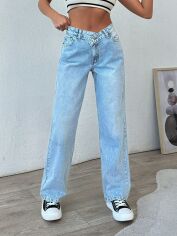 Акція на Джинси жіночі SHEIN GD-00195193 36 Сині від Rozetka