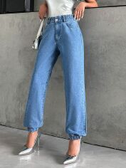 Акція на Джинси Джогери жіночі SHEIN GD-00195183 34 Сині від Rozetka