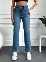 Акція на Джинси Slim Fit жіночі SHEIN GD-00195226 34 Сині від Rozetka
