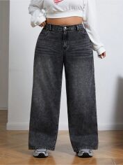 Акція на Джинси жіночі SHEIN GD-00218491 4XL Чорні від Rozetka