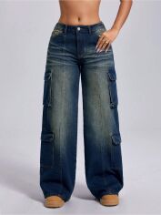 Акція на Джинси жіночі SHEIN GD-00222016 30 Сині від Rozetka