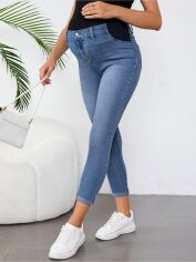 Акція на Джинси для вагітних SHEIN GD-00221269 2XL Блакитні від Rozetka