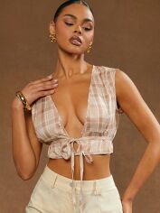 Акція на Топ жіночий SHEIN GD-00218474 L Хакі від Rozetka
