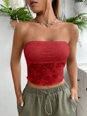 Акція на Топ жіночий SHEIN GD-00210498 M Червоний від Rozetka