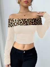 Акція на Топ жіночий SHEIN GD-00224101 S Кремовий від Rozetka