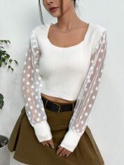 Акція на Джемпер жіночий SHEIN GD-00212514 M Білий від Rozetka