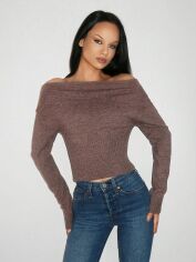 Акция на Джемпер жіночий SHEIN GD-00213764 S Коричневий от Rozetka