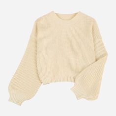 Акція на Джемпер жіночий SHEIN GD-00193505 2XL Бежевий від Rozetka